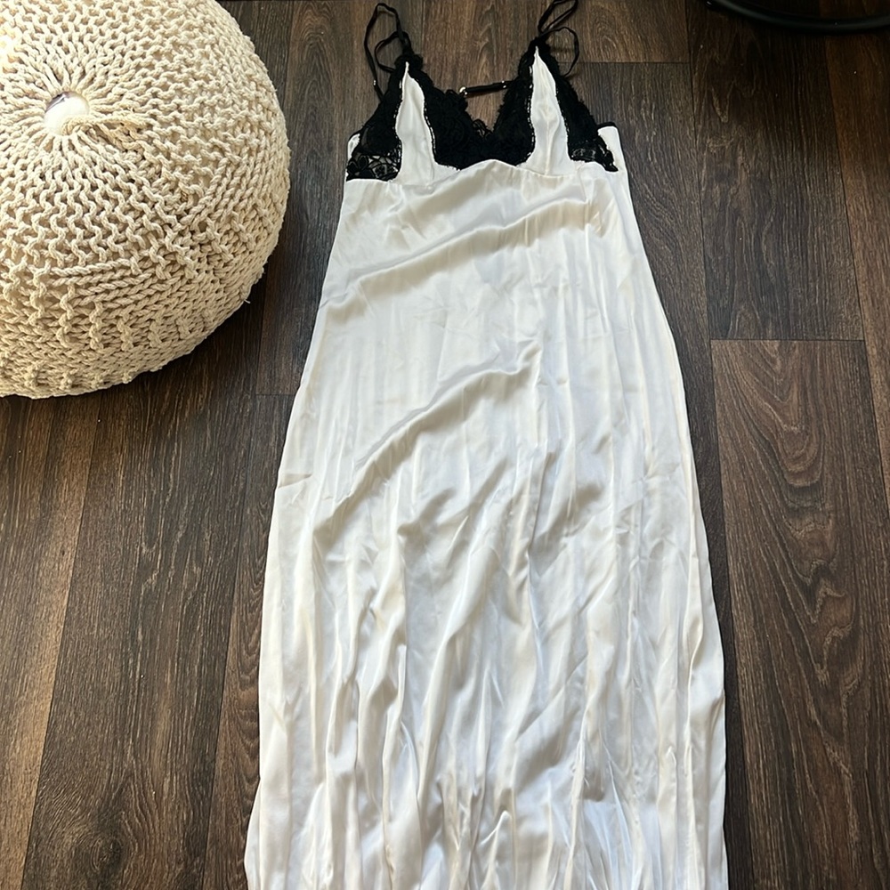 Myla London White Lace Maxi Slip Dress
